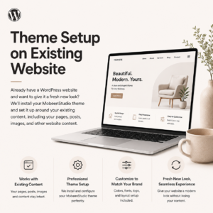Theme Setup on Existing Website